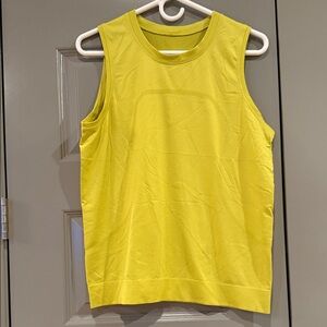 lululemon athletica Yellow Green Tank Top